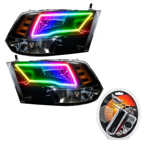 RAM 1500 Headlight Assemblies - ORACLE Lighting - ColorSHIFT - Black Housing - `09-`17